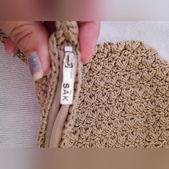 The Sak Gold Metallic  Crochet Women's Bag - Picture 3 of 11